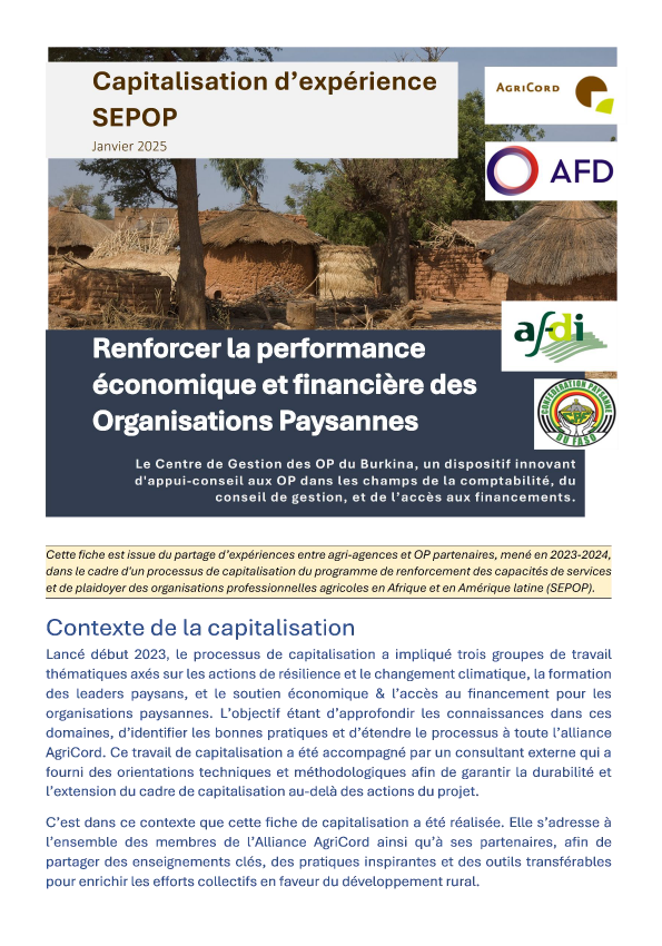 Capitalisation SEPOP